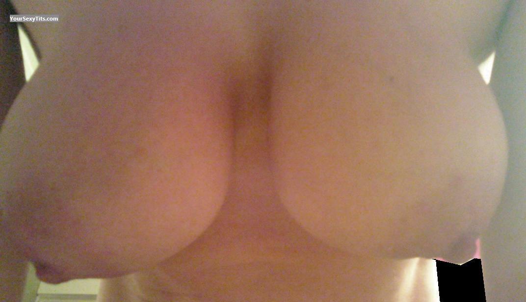 Tit Flash: My Very Big Tits (Selfie) - Double D's from Canada